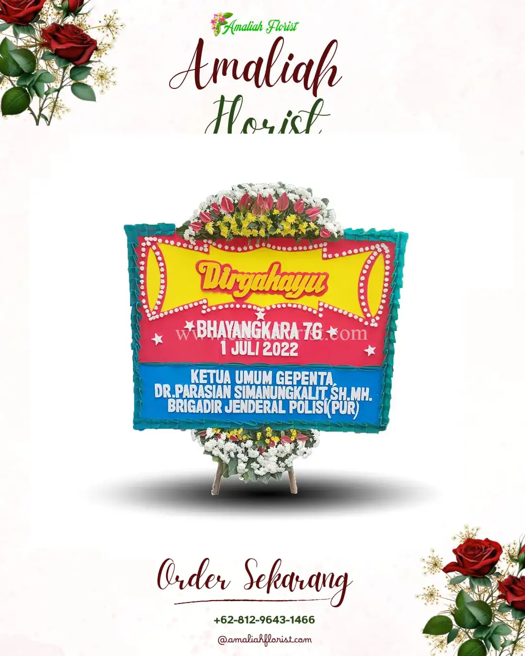 Papan Bunga HUT Ulang Tahun Rejotangan